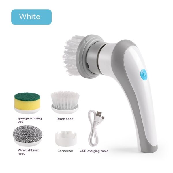 Electric Cleaning Brush 4 In 1 Spinning Scrubber Handheld Electric Cordless Cleaning Brush Portable - Image 5