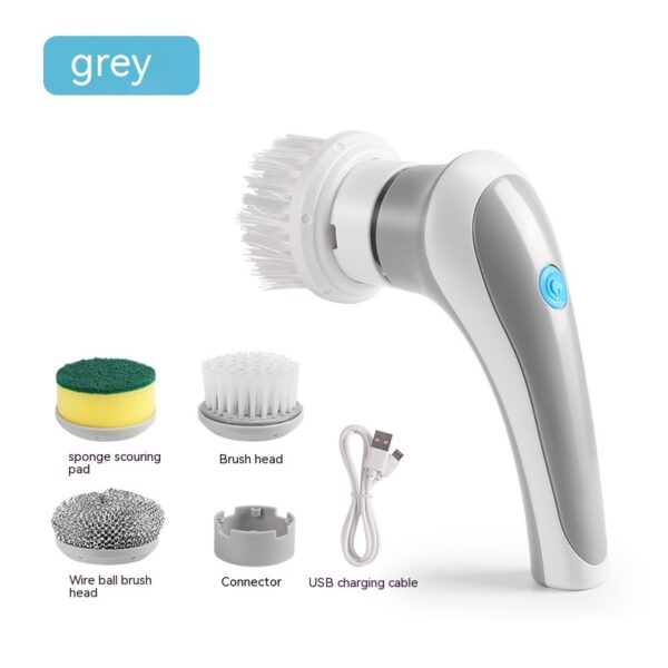 Electric Cleaning Brush 4 In 1 Spinning Scrubber Handheld Electric Cordless Cleaning Brush Portable - Image 2