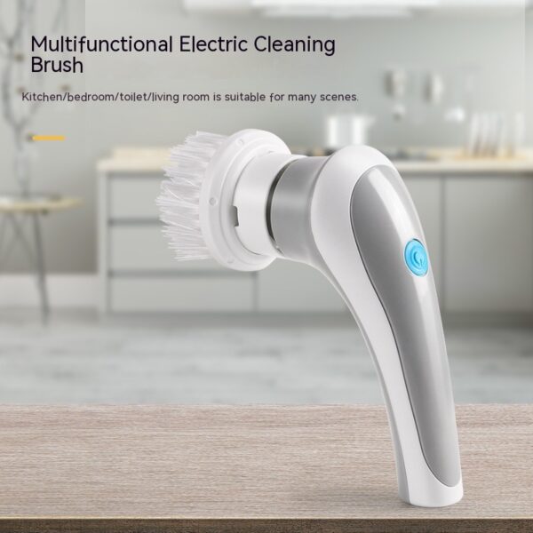 Electric Cleaning Brush 4 In 1 Spinning Scrubber Handheld Electric Cordless Cleaning Brush Portable - Image 4